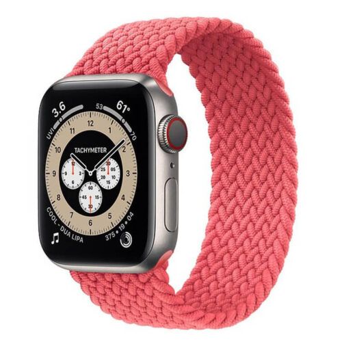 Alternative view of Stoband Hera Braided Pink Λουράκι (Size M) για Apple Watch 38/40/41/42mm Series 10 2024