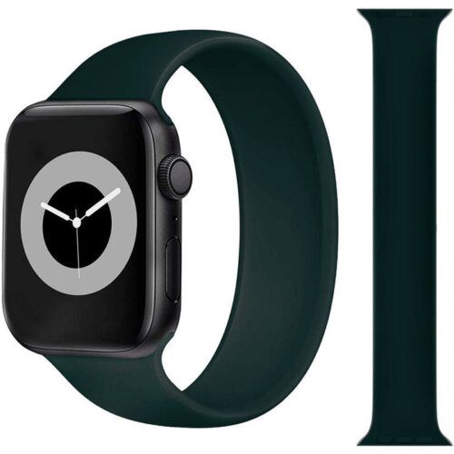 Stoband Hera Solo Loop Series Silicone Pine Green Λουράκι Apple Watch 44/45/46/49mmm (Size: M)