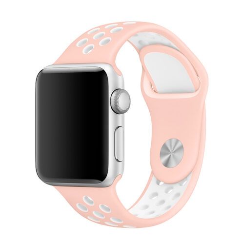 WiWU Dual Color Sport Pink/White Λουράκι Apple Watch 38/40/41/42mm Series 10 2024