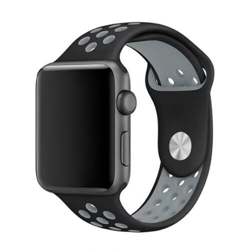 WiWU Dual Color Sport Black/Grey Λουράκι Apple Watch 38/40/41/42mm Series 10 2024
