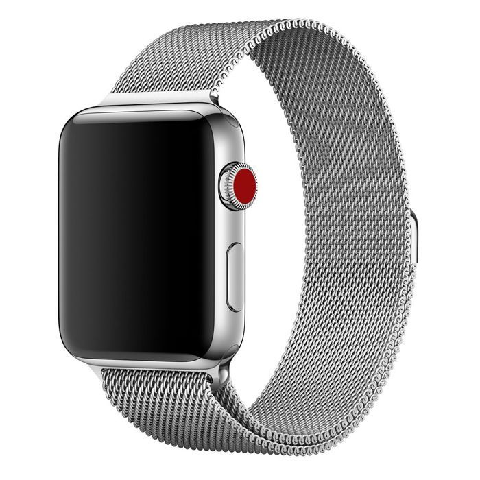 WiWU Milanese Stainless Steel Silver Λουράκι για Apple Watch 38/40/41/42mm Series 10 2024 APPLE WATCH WIWU WiWU Milanese Stainless Steel Silver Λουράκι για Apple Watch 38/40/41/42mm Series 10 2024