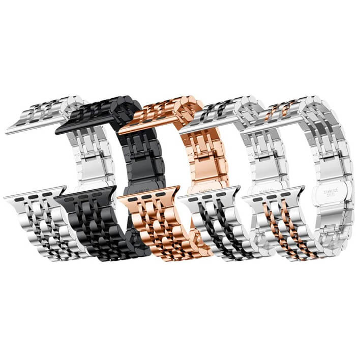 WiWU Seven Beads Metal Steel Bracelet Bronze Apple Watch 44/45/46/49mm APPLE WATCH WIWU WiWU Seven Beads Metal Steel Bracelet Bronze Apple Watch 44/45/46/49mm - Image 4
