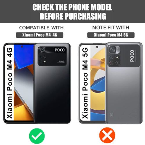 Alternative view of Armor Ringstand Case Black Xiaomi Poco M4 Pro 4G
