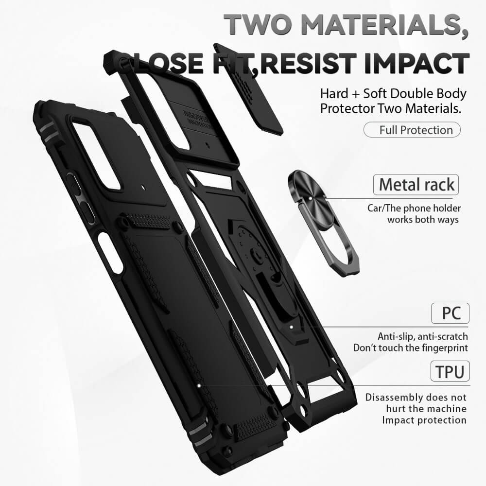Combo Kickstand Slide Camera Case Black Xiaomi Poco M4 Pro 4G ΘΗΚΕΣ OEM Combo Kickstand Slide Camera Case Black Xiaomi Poco M4 Pro 4G - Image 15
