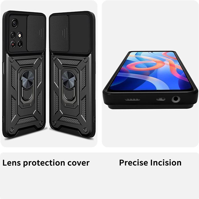 Combo Kickstand Slide Camera Case Silver Xiaomi Redmi Note 11s 5G ΘΗΚΕΣ OEM Combo Kickstand Slide Camera Case Silver Xiaomi Redmi Note 11s 5G - Image 4