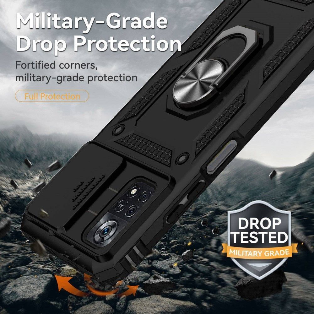 Combo Kickstand Slide Camera Case Black Xiaomi Poco X4 Pro 5G ΘΗΚΕΣ OEM Combo Kickstand Slide Camera Case Black Xiaomi Poco X4 Pro 5G - Image 8
