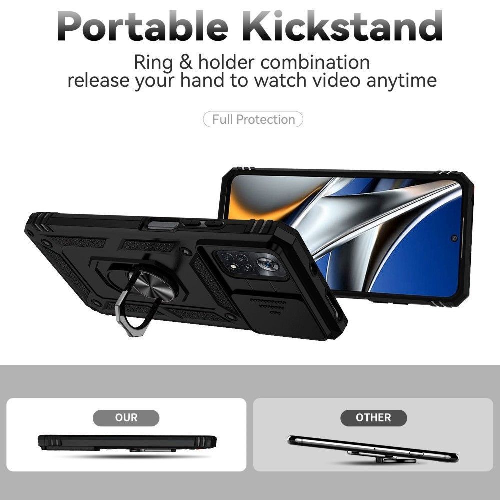 Combo Kickstand Slide Camera Case Black Xiaomi Poco X4 Pro 5G ΘΗΚΕΣ OEM Combo Kickstand Slide Camera Case Black Xiaomi Poco X4 Pro 5G - Image 7