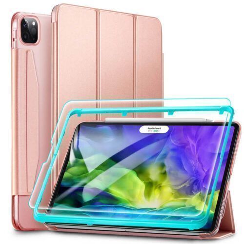 ESR Set Yippee Trifold Case Rose Gold + Tempered Glass iPad Pro 11 2018/2020 ΘΗΚΕΣ ESR ESR Set Yippee Trifold Case Rose Gold + Tempered Glass iPad Pro 11 2018/2020