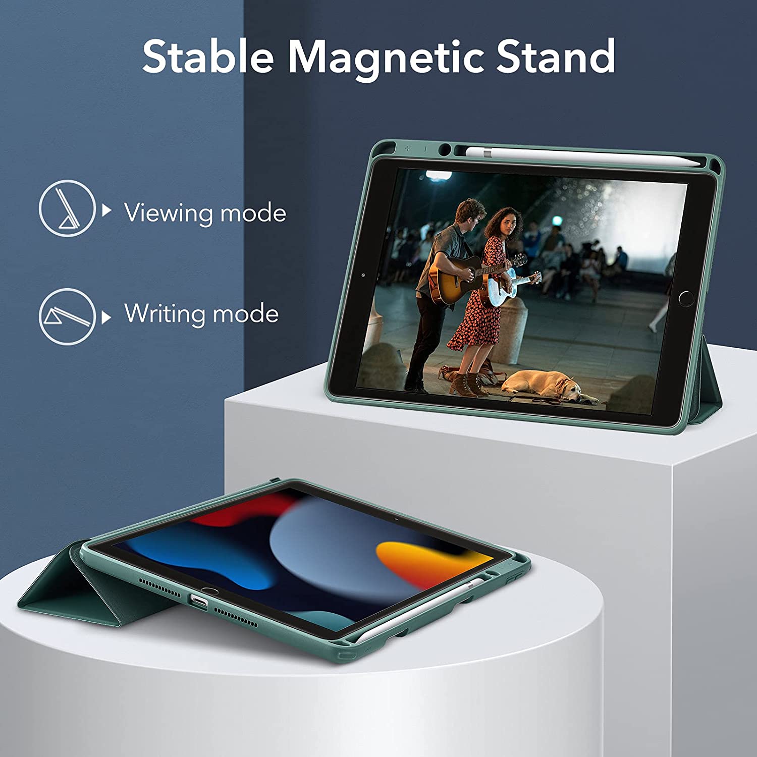 ESR Rebound Hybrid Pro Pencil Holder Frosted Green iPad 10.2 2019/2020/2021 ΘΗΚΕΣ ESR ESR Rebound Hybrid Pro Pencil Holder Frosted Green iPad 10.2 2019/2020/2021 - Image 5
