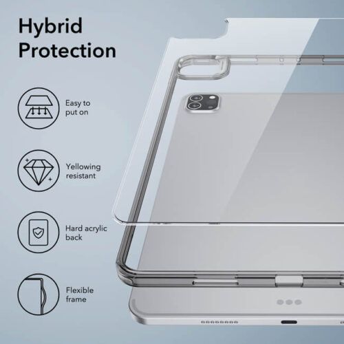 Alternative view of ESR Classic Hybrid Clear Black Case iPad Pro 12,9 2022/2021