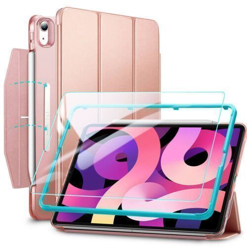 ESR Set Yippee Trifold Case Rose Gold + Tempered Glass iPad Air 4/5 ΘΗΚΕΣ ESR ESR Set Yippee Trifold Case Rose Gold + Tempered Glass iPad Air 4/5