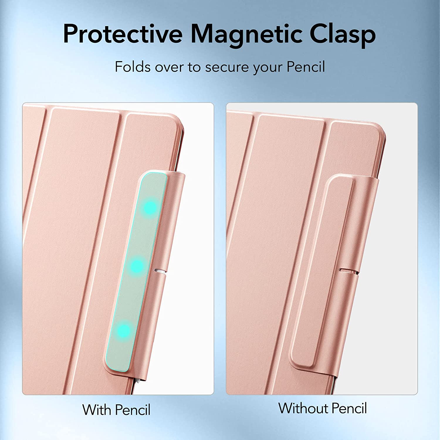 ESR Rebound Magnetic with Clasp Rose Gold iPad Air 4/5/Air 11 ΘΗΚΕΣ ESR ESR Rebound Magnetic with Clasp Rose Gold iPad Air 4/5/Air 11 - Image 4