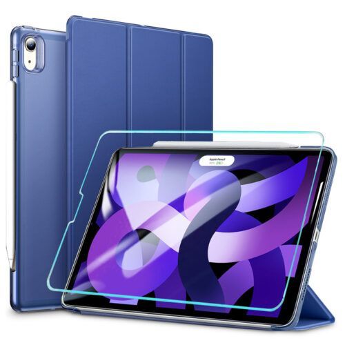 ESR Set Ascend Trifold Case Navy Blue + Tempered Glass iPad Air 4/5 ΘΗΚΕΣ ESR ESR Set Ascend Trifold Case Navy Blue + Tempered Glass iPad Air 4/5