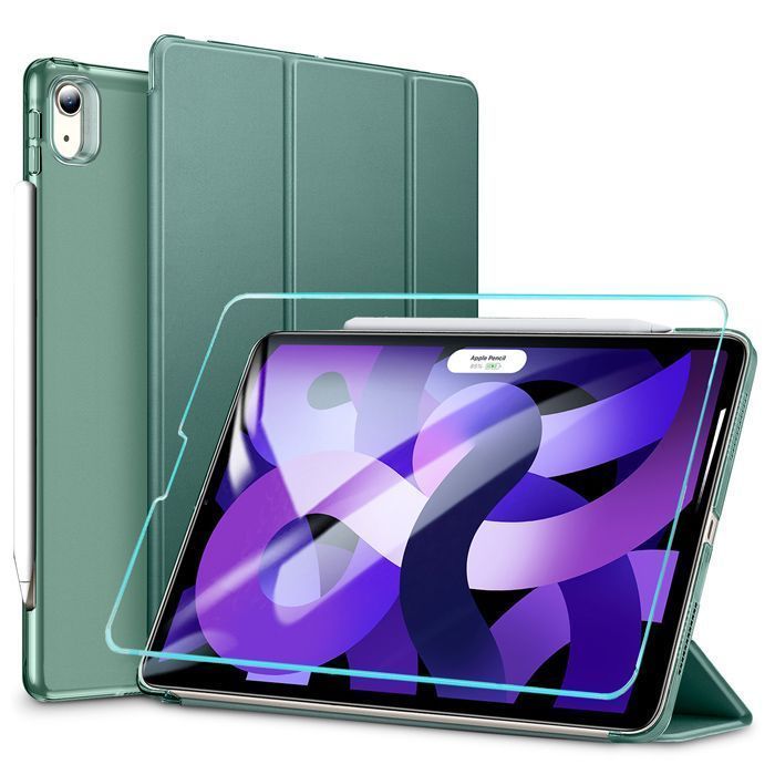 ESR Set Ascend Trifold Case Cactus Green + Tempered Glass iPad Air 4/5 ΘΗΚΕΣ ESR ESR Set Ascend Trifold Case Cactus Green + Tempered Glass iPad Air 4/5