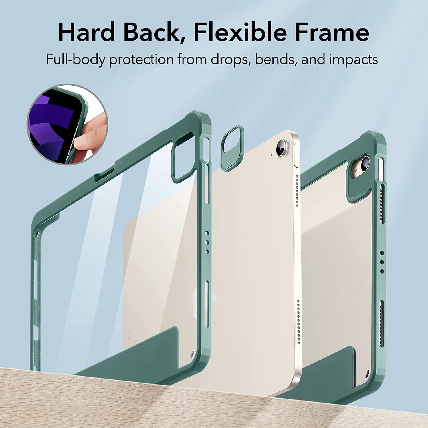 ESR Rebound Hybrid Pro Pencil Holder Green iPad Air 4/5/Air 11 ΘΗΚΕΣ ESR ESR Rebound Hybrid Pro Pencil Holder Green iPad Air 4/5/Air 11 - Image 3