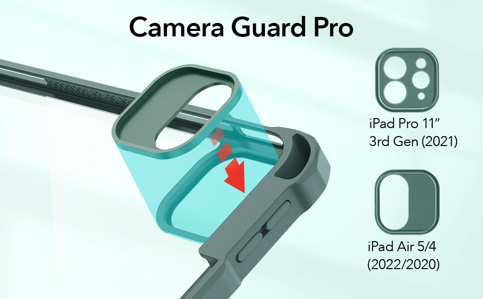 ESR Rebound Hybrid Pro Pencil Holder Green iPad Air 4/5/Air 11 ΘΗΚΕΣ ESR ESR Rebound Hybrid Pro Pencil Holder Green iPad Air 4/5/Air 11 - Image 2