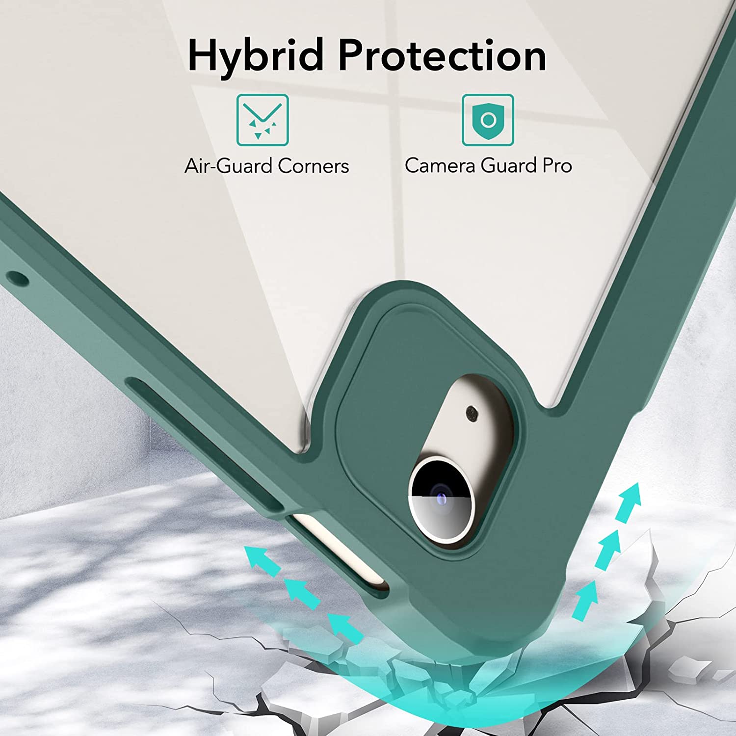 ESR Rebound Hybrid Pro Pencil Holder Green iPad Air 4/5/Air 11 ΘΗΚΕΣ ESR ESR Rebound Hybrid Pro Pencil Holder Green iPad Air 4/5/Air 11 - Image 5