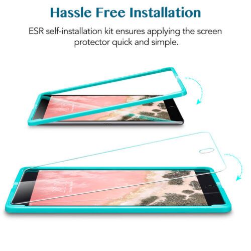 Alternative view of (2-Pack) ESR Premium Quality Tempered Glass iPad 9,7 2017/2018 (With Easy Installation Frame)