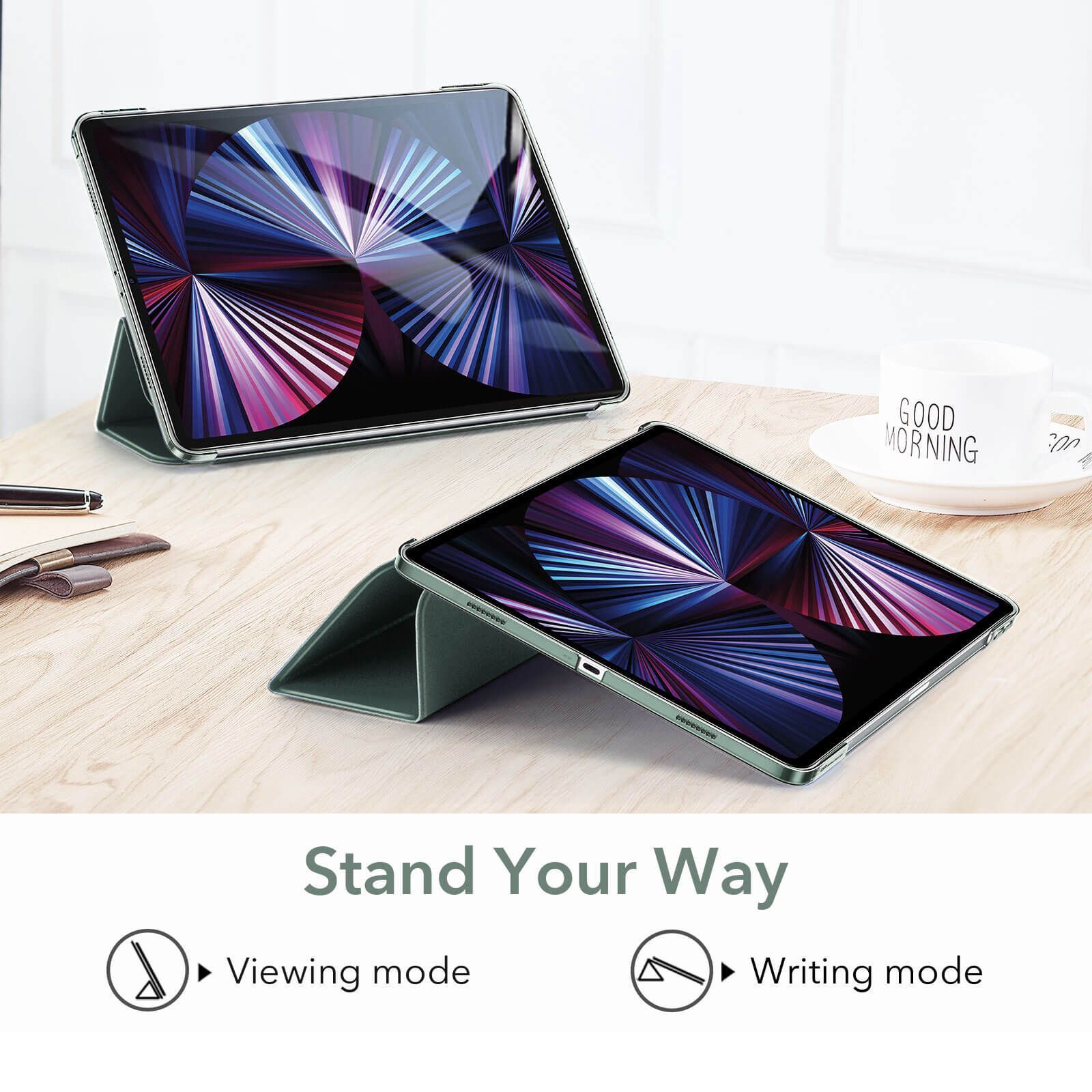 ESR Ascend Trifold with Clasp Forest Green iPad Pro 12,9 2021/2022 ΘΗΚΕΣ ESR ESR Ascend Trifold with Clasp Forest Green iPad Pro 12,9 2021/2022 - Image 6