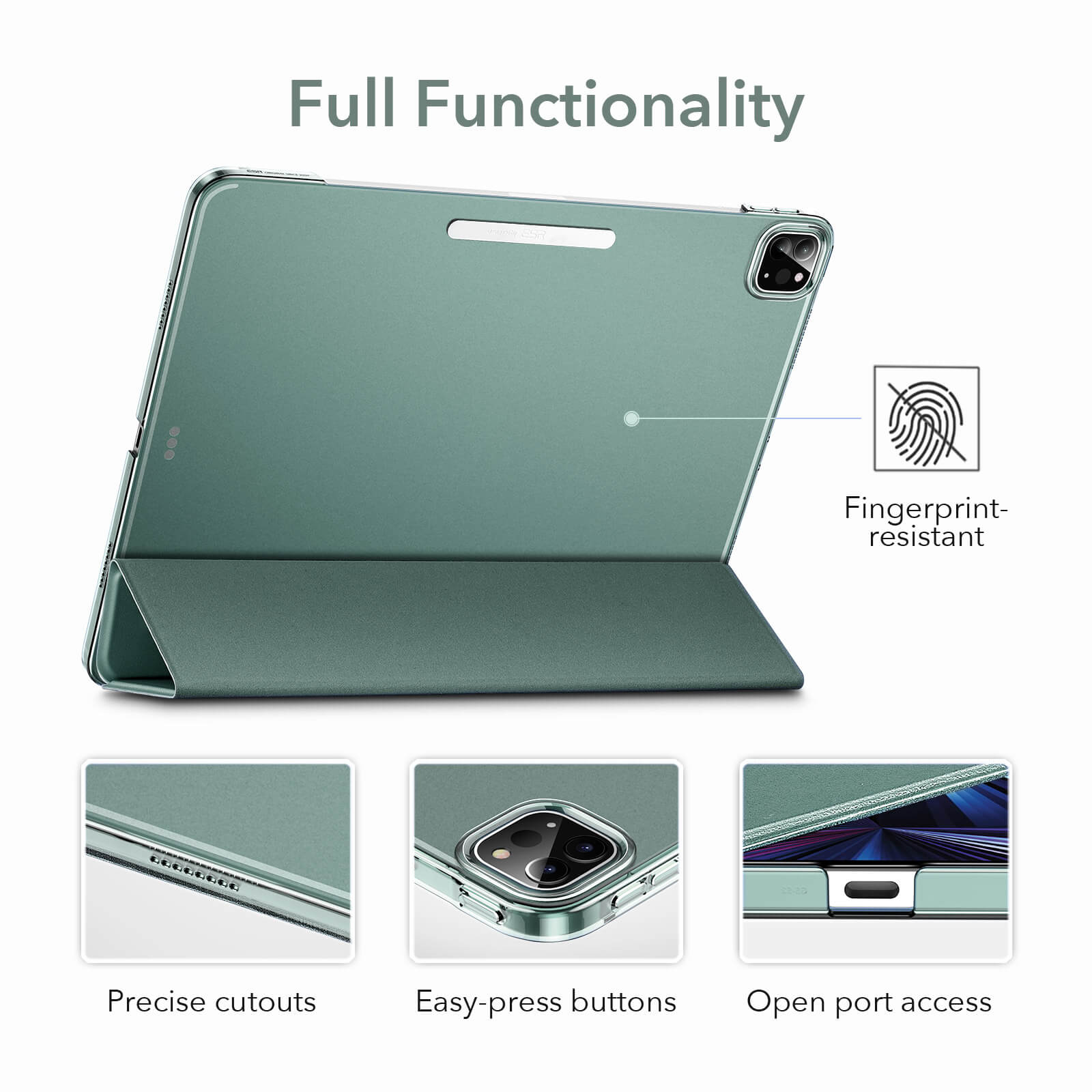 ESR Ascend Trifold with Clasp Forest Green iPad Pro 12,9 2021/2022 ΘΗΚΕΣ ESR ESR Ascend Trifold with Clasp Forest Green iPad Pro 12,9 2021/2022 - Image 5