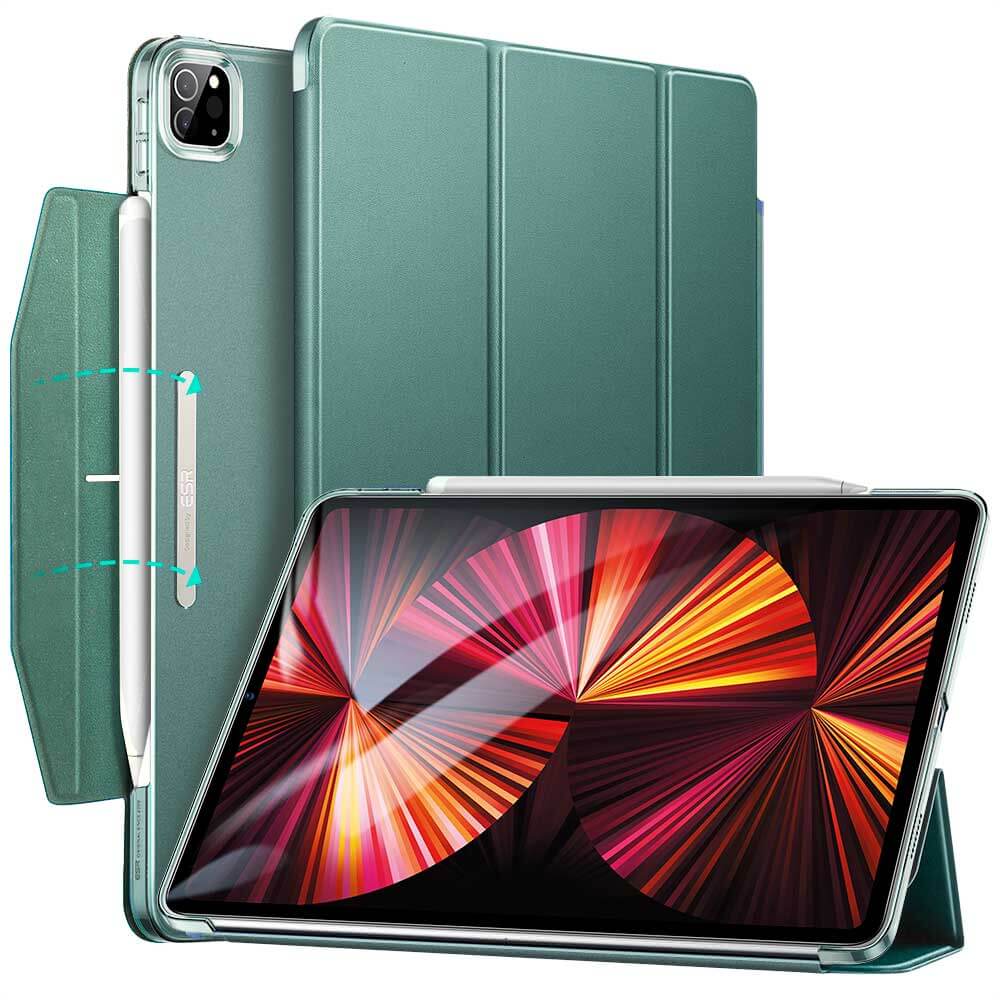 ESR Ascend Trifold with Clasp Forest Green iPad Pro 12,9 2021/2022 ΘΗΚΕΣ ESR ESR Ascend Trifold with Clasp Forest Green iPad Pro 12,9 2021/2022