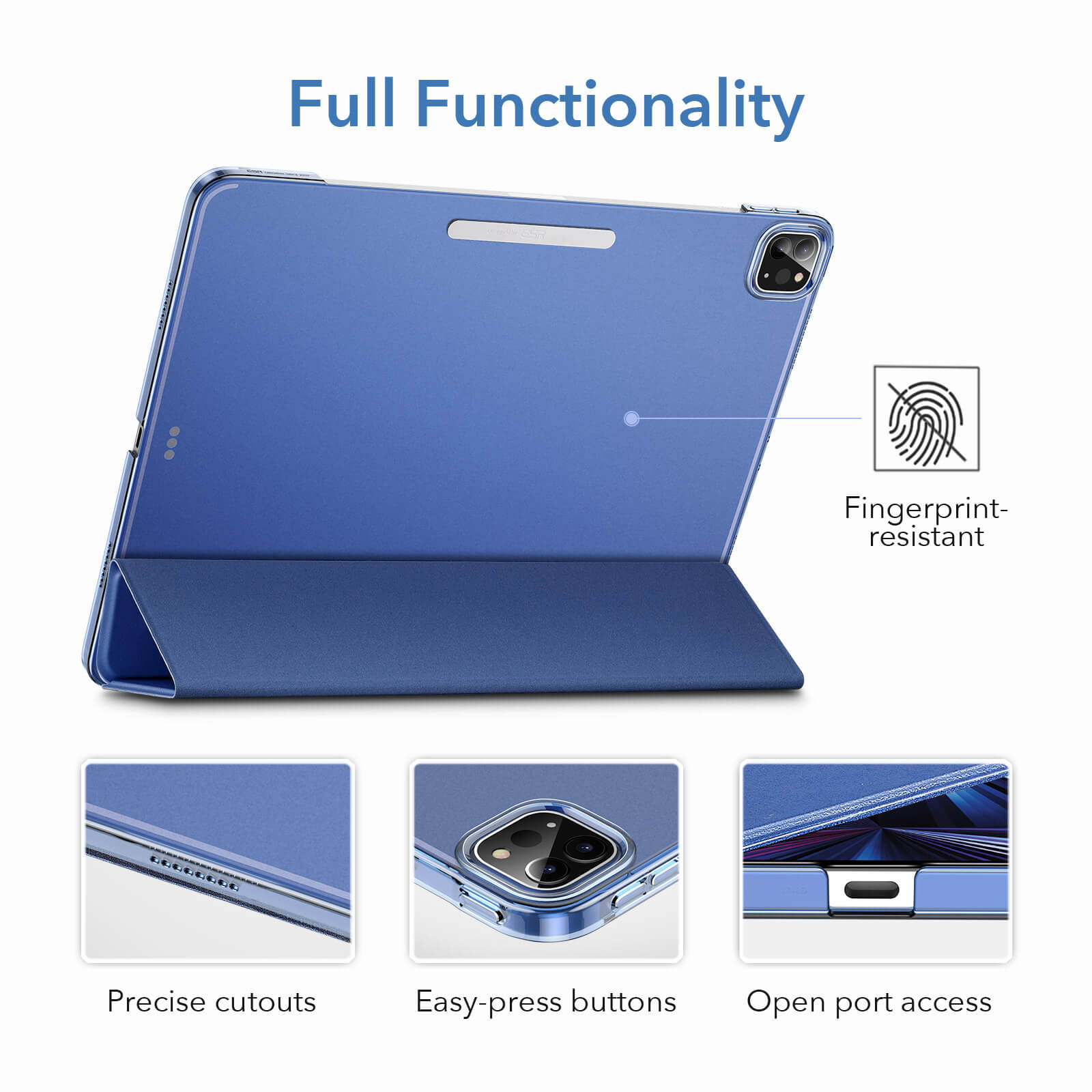 ESR Yippee Trifold with Clasp Navy Blue iPad Pro 12,9 2021/2022 ΘΗΚΕΣ ESR ESR Yippee Trifold with Clasp Navy Blue iPad Pro 12,9 2021/2022 - Image 7