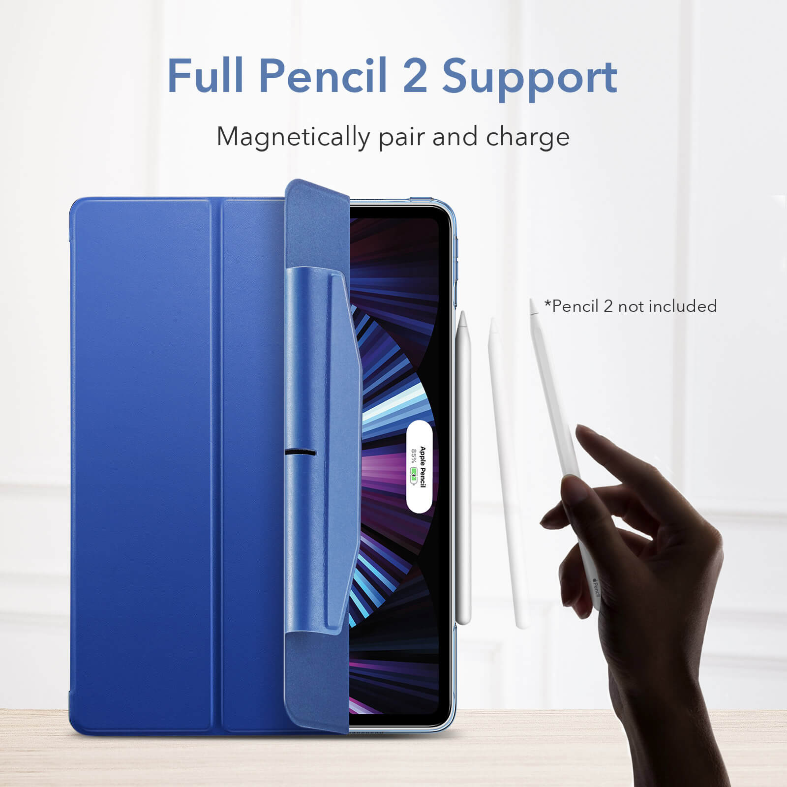 ESR Yippee Trifold with Clasp Navy Blue iPad Pro 12,9 2021/2022 ΘΗΚΕΣ ESR ESR Yippee Trifold with Clasp Navy Blue iPad Pro 12,9 2021/2022 - Image 3