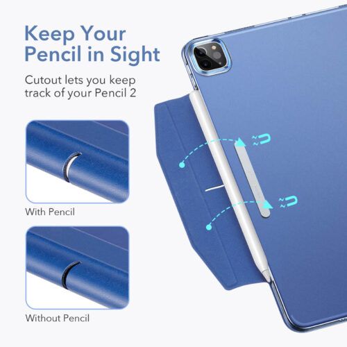 Alternative view of ESR Ascend Trifold with Clasp Navy Blue iPad Pro 11 2021/2022