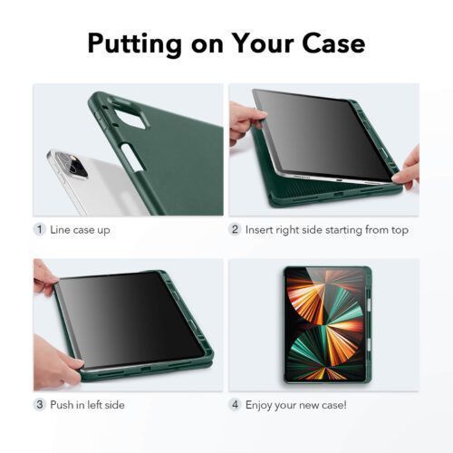 Alternative view of ESR Rebound Pencil Series Forest Green iPad Pro 11 2021/2022