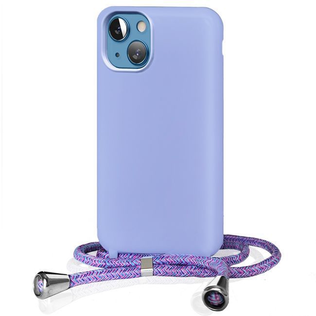 Θήκη Orso Soft TPU Κορδόνι Violet iPhone 13 ΘΗΚΕΣ OEM Θήκη Orso Soft TPU Κορδόνι Violet iPhone 13