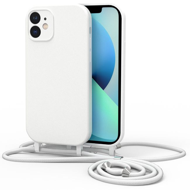 Θήκη Orso Cloud Κορδόνι White iPhone 14 ΘΗΚΕΣ OEM Θήκη Orso Cloud Κορδόνι White iPhone 14