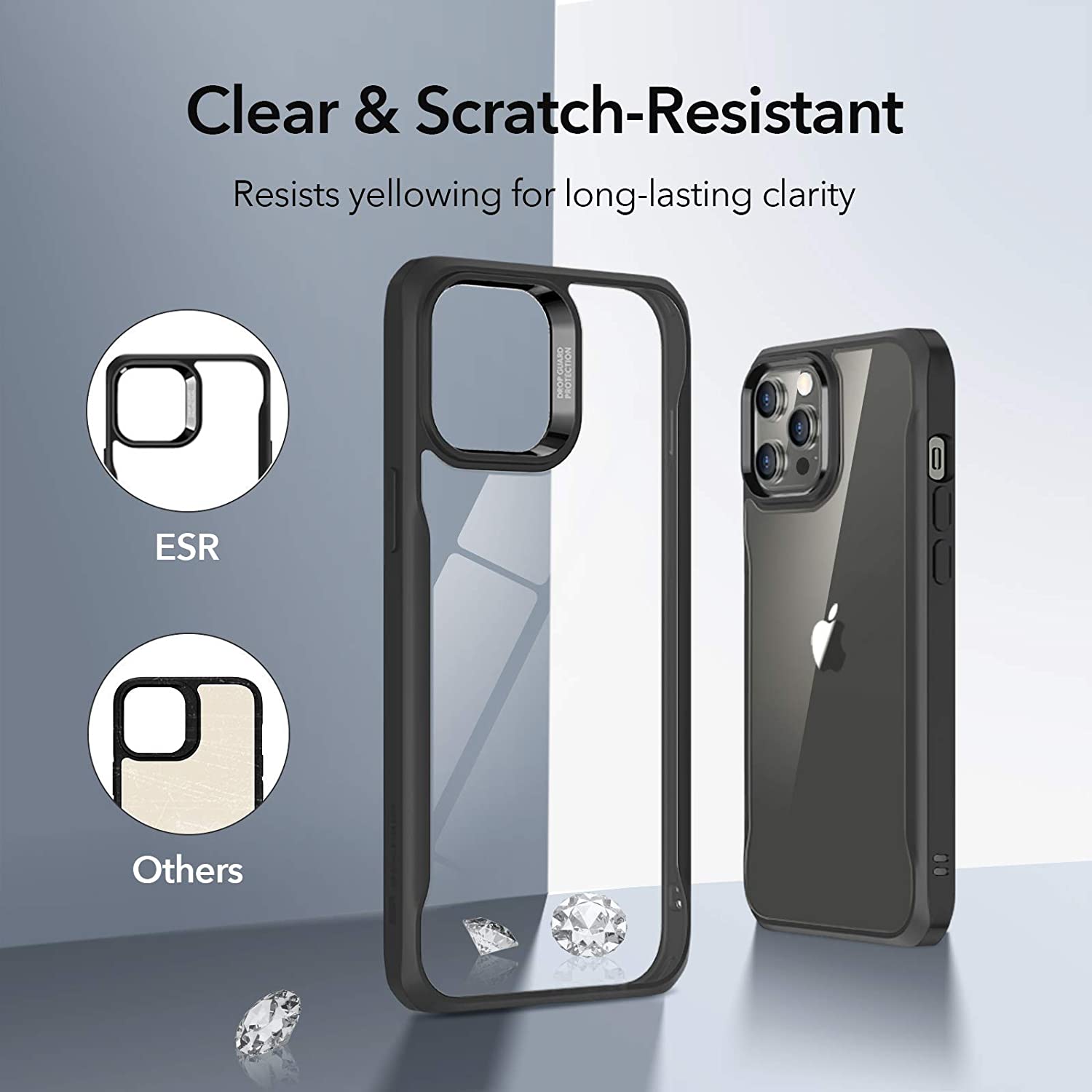 ESR iPhone 12/12 Pro Sidekick Armor Case Clear Black ΘΗΚΕΣ ESR ESR iPhone 12/12 Pro Sidekick Armor Case Clear Black - Image 2
