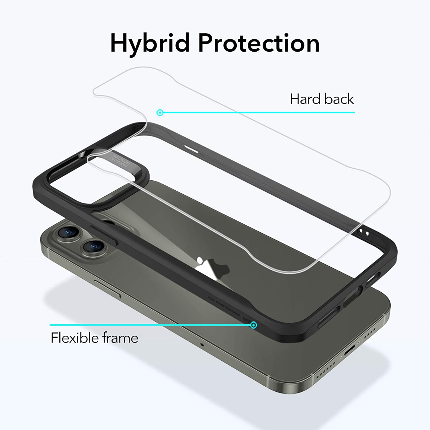 ESR iPhone 12/12 Pro Sidekick Armor Case Clear Black ΘΗΚΕΣ ESR ESR iPhone 12/12 Pro Sidekick Armor Case Clear Black - Image 3