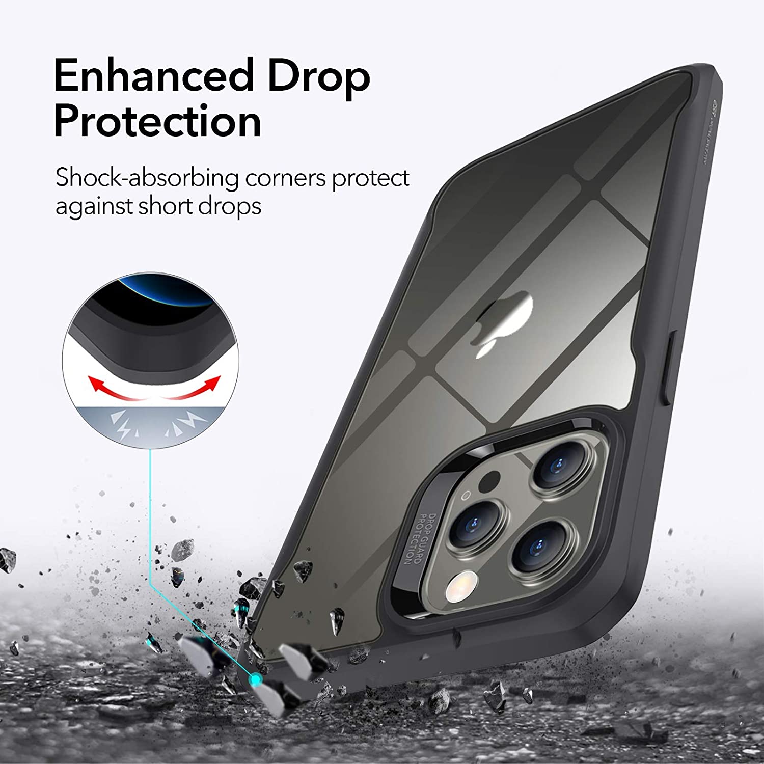 ESR iPhone 12/12 Pro Sidekick Armor Case Clear Black ΘΗΚΕΣ ESR ESR iPhone 12/12 Pro Sidekick Armor Case Clear Black - Image 6