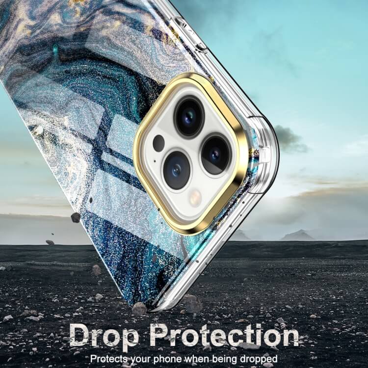 iPhone 13 Pro Max Full Body 360 Case Marble Luxury Blue ΘΗΚΕΣ OEM iPhone 13 Pro Max Full Body 360 Case Marble Luxury Blue - Image 3