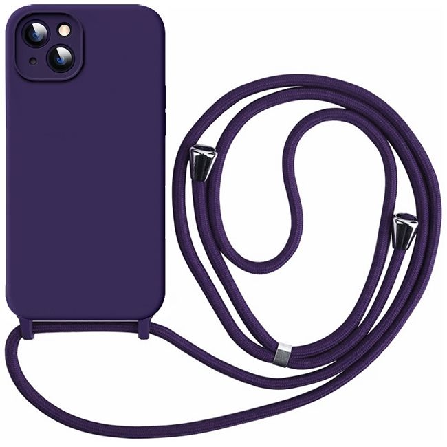 Θήκη Orso Cloud Κορδόνι Elderberry iPhone 14 Plus ΘΗΚΕΣ Orso Θήκη Orso Cloud Κορδόνι Elderberry iPhone 14 Plus