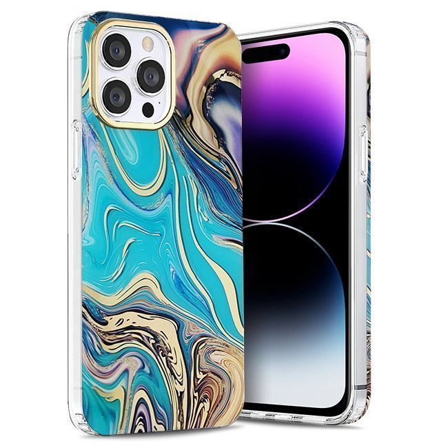 Orso Marble Silicone Case Azzurro iPhone 14 Pro STOCK OFFERS OEM Orso Marble Silicone Case Azzurro iPhone 14 Pro