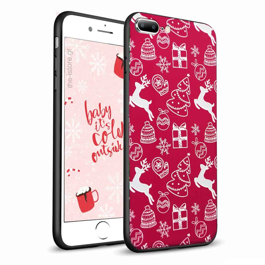 Glossy Case Christmas Gift iPhone 7 Plus/8 Plus ΘΗΚΕΣ OEM Glossy Case Christmas Gift iPhone 7 Plus/8 Plus
