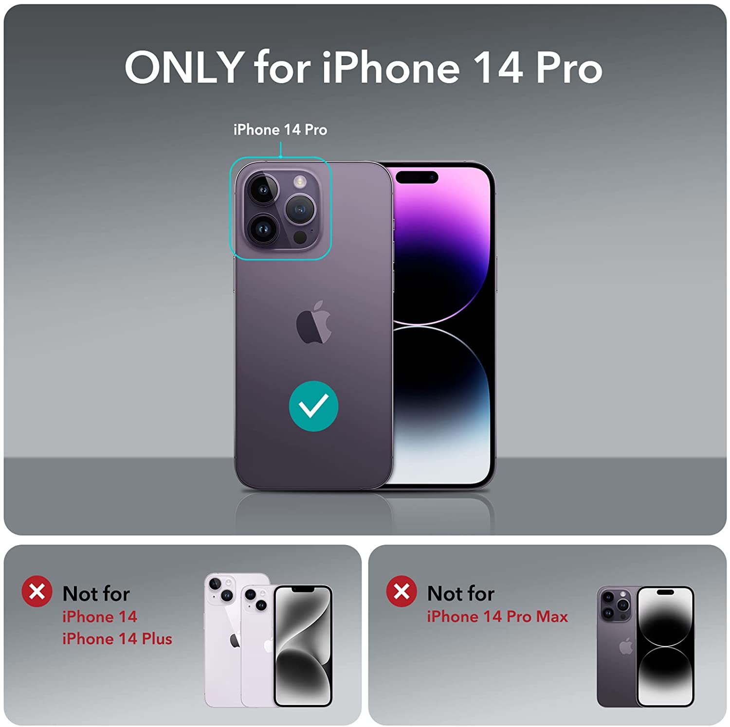 ESR iPhone 14 Pro Classic Hybrid HaloLock MagSafe Clear Purple ΘΗΚΕΣ ESR ESR iPhone 14 Pro Classic Hybrid HaloLock MagSafe Clear Purple - Image 7