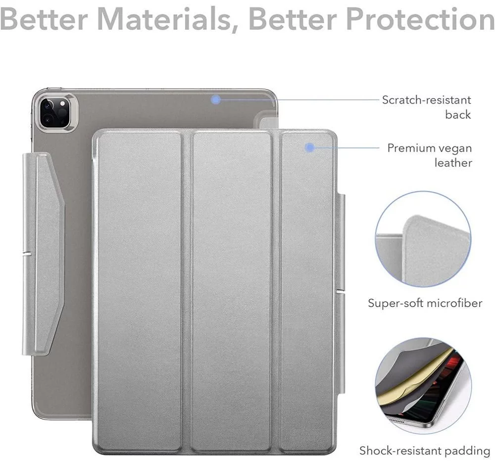 ESR Ascend Trifold with Clasp Grey iPad Pro 12,9 2021/2022 ΘΗΚΕΣ ESR ESR Ascend Trifold with Clasp Grey iPad Pro 12,9 2021/2022 - Image 3