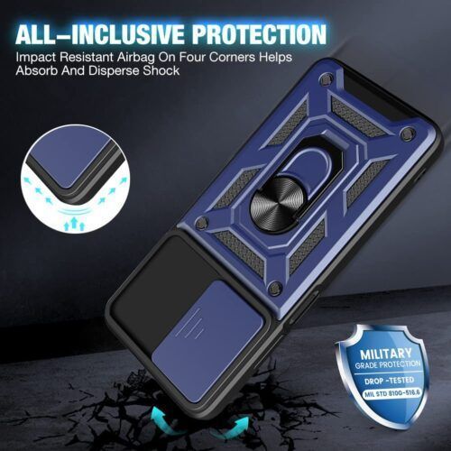 Alternative view of Θήκη Combo Kickstand Slide Camera Case Gold Xiaomi Redmi Note 12 Pro 5G