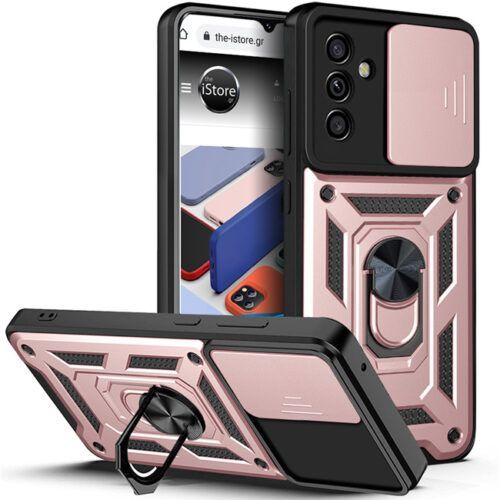 Combo Kickstand Slide Camera Case Rose Gold Samsung Galaxy A54 ΘΗΚΕΣ OEM Combo Kickstand Slide Camera Case Rose Gold Samsung Galaxy A54