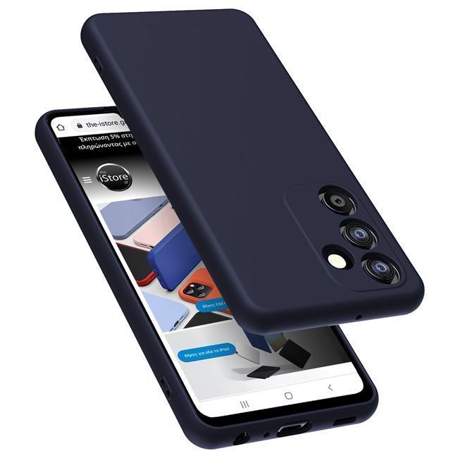 Rubber Silk Case Blue Samsung Galaxy A54 ΘΗΚΕΣ OEM Rubber Silk Case Blue Samsung Galaxy A54