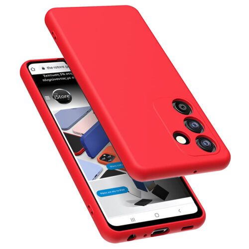 Rubber Silk Case Red Samsung Galaxy A54 ΘΗΚΕΣ OEM Rubber Silk Case Red Samsung Galaxy A54