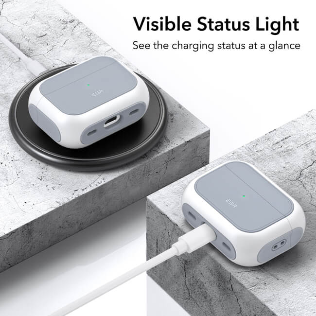 ESR AirPods Pro Orbit Hybrid Case White (MagSafe Compatible) APPLE AIRPODS ESR ESR AirPods Pro Orbit Hybrid Case White (MagSafe Compatible) - Image 8