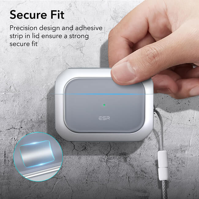 ESR AirPods Pro Orbit Hybrid Case White (MagSafe Compatible) APPLE AIRPODS ESR ESR AirPods Pro Orbit Hybrid Case White (MagSafe Compatible) - Image 9