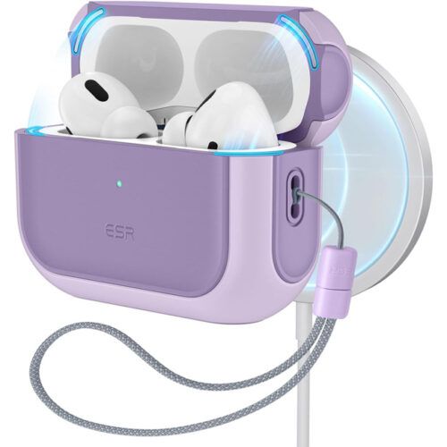 ESR AirPods Pro Orbit Hybrid Case Lavender (MagSafe Compatible) APPLE AIRPODS ESR ESR AirPods Pro Orbit Hybrid Case Lavender (MagSafe Compatible)