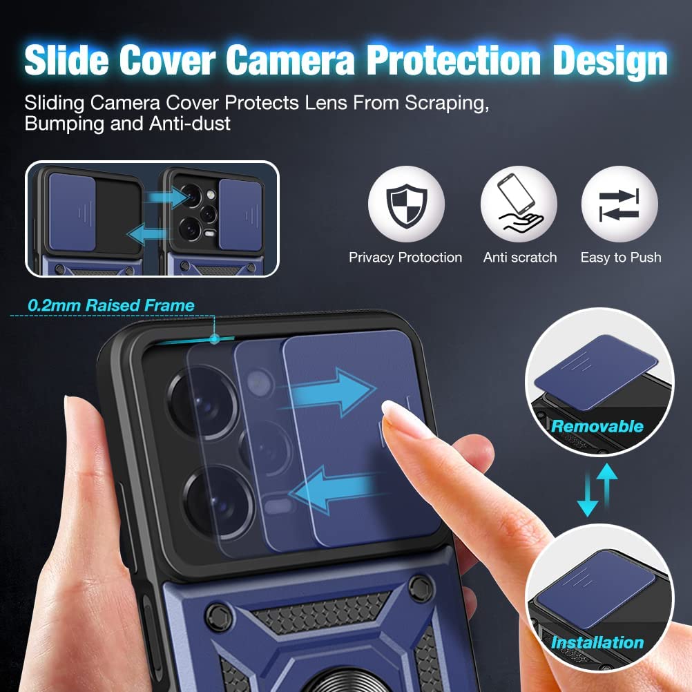 Θήκη Combo Kickstand Slide Camera Case Gold Xiaomi Redmi Note 12 Pro 5G ΘΗΚΕΣ Orso Θήκη Combo Kickstand Slide Camera Case Gold Xiaomi Redmi Note 12 Pro 5G - Image 4
