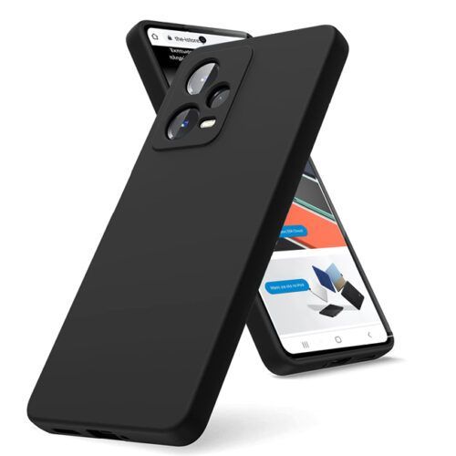 Θήκη Rubber Silk Black Xiaomi Redmi Note 12 5G
