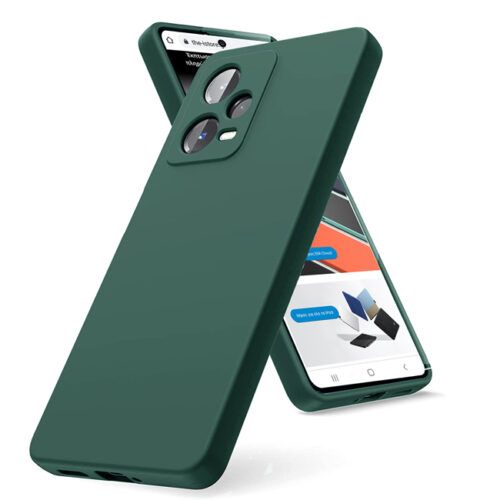 Θήκη Rubber Silk Green Xiaomi Redmi Note 12 5G